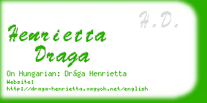 henrietta draga business card